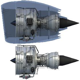 Turbofan Aircraft Engine 3D Model